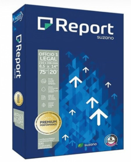 Resma  de papel oficio Report 75 gr x 500 hojas