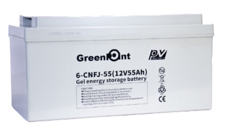 Batería Gel 12V 55 AH  Peso 19.0 Kilogramos