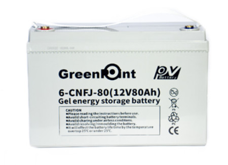 Batería Gel 12V 80 AH  Peso 25.0 Kilogramos